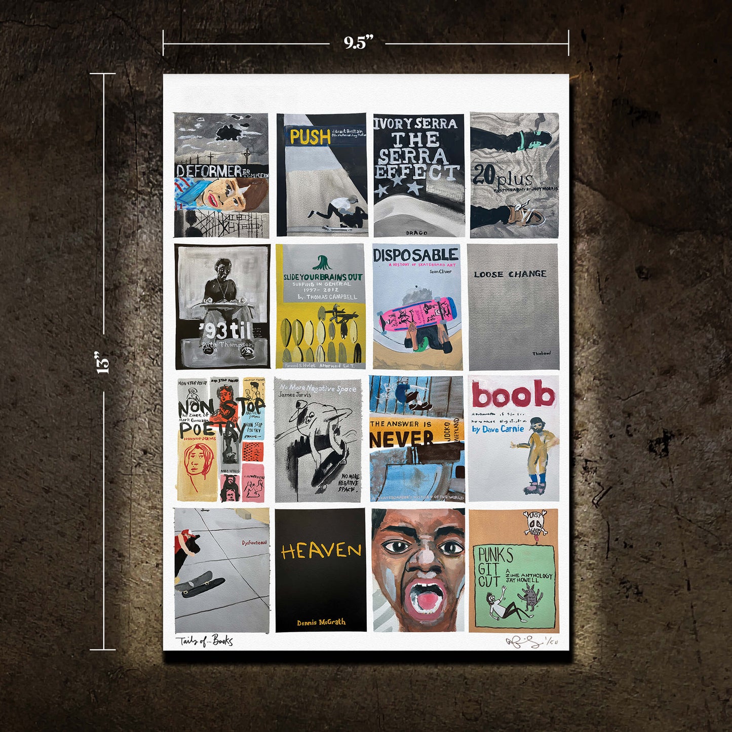 Books Cover Print by Aaron Frisby