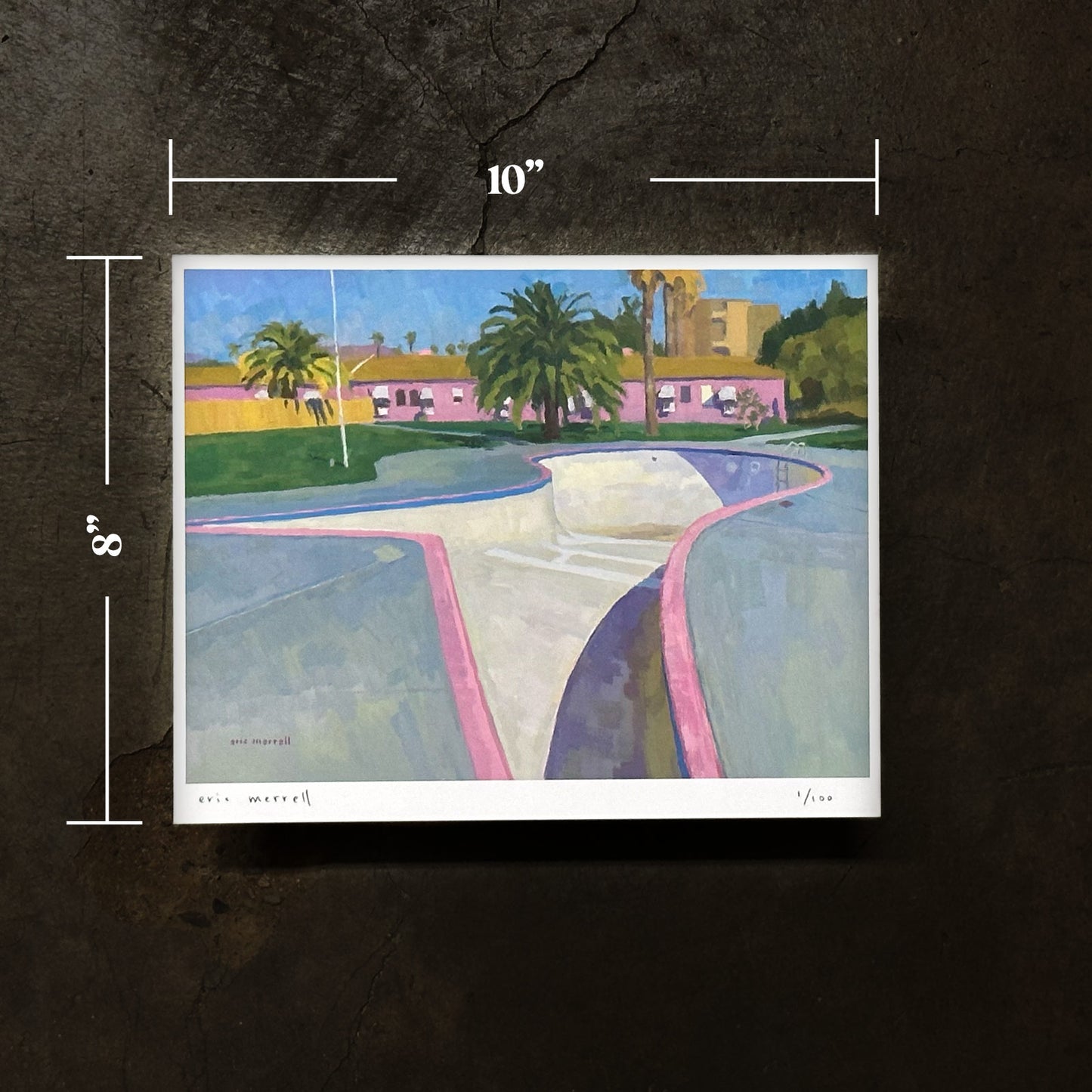 Pink Motel Cover Print by Eric Merrell