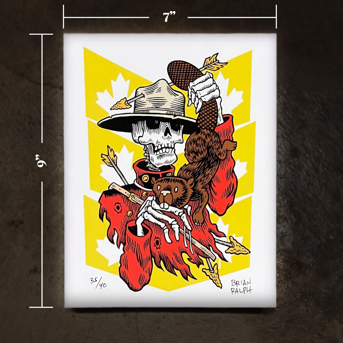 Mountie Print by Brian Ralph