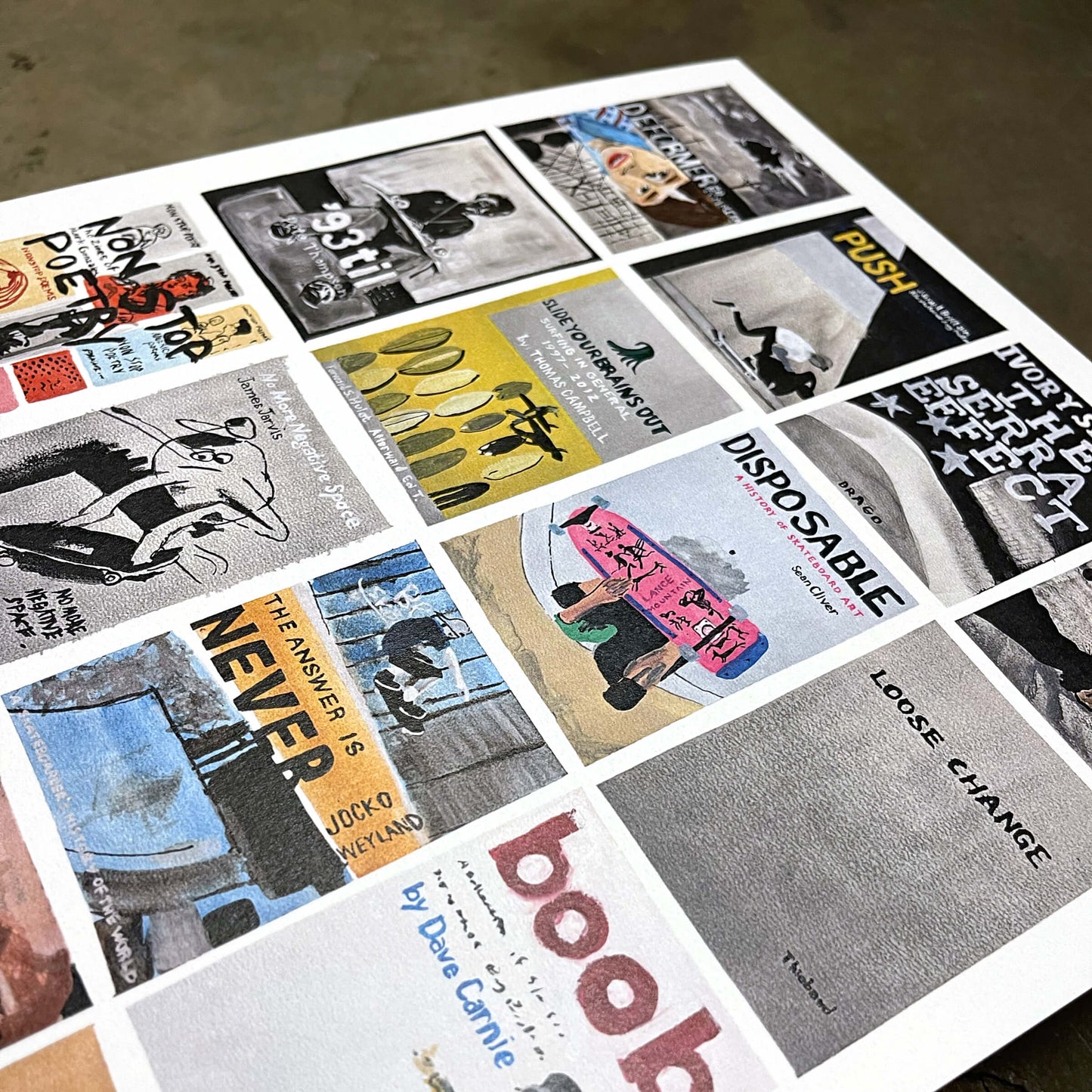 Books Cover Print by Aaron Frisby