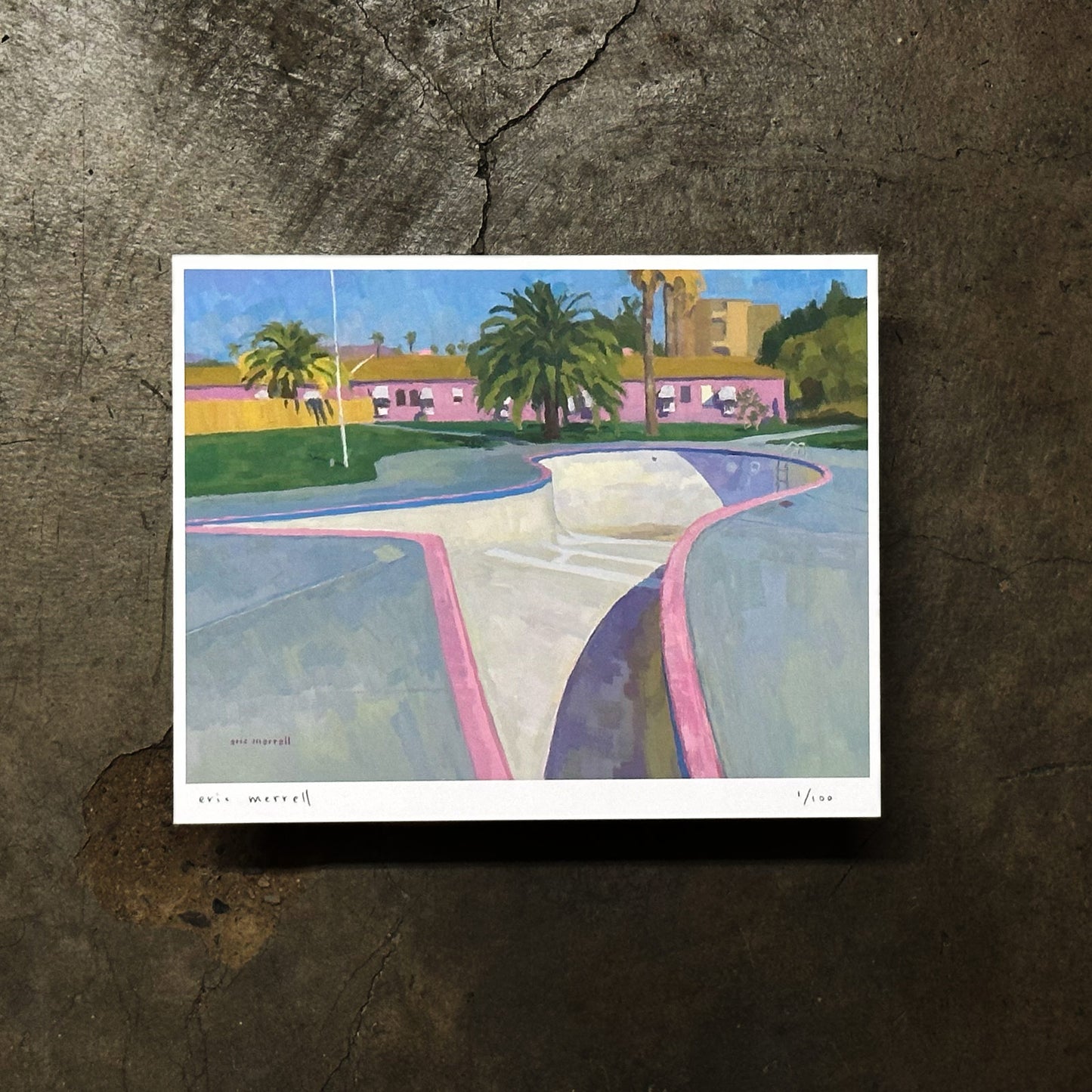 Pink Motel Cover Print by Eric Merrell