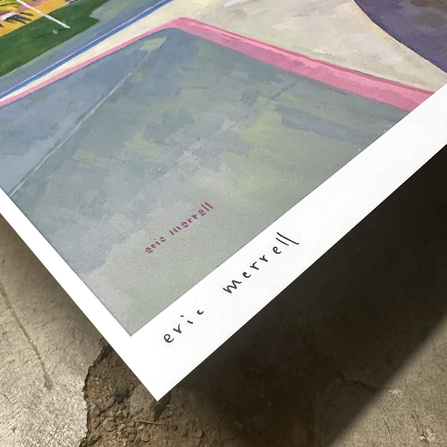 Pink Motel Cover Print by Eric Merrell